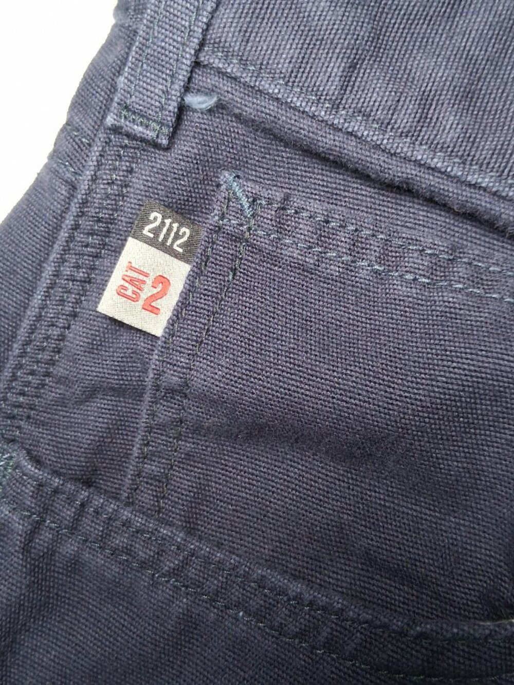 Carhartt FR Pants 36x32 Loose Fit Actual Size Blue Mid Weight Canvas CAT 2 2112 - Picture 12 of 16